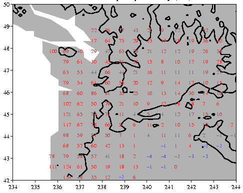 Map for  
Oregon, Washington, and western Idaho.