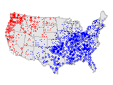 Maps of high TMIN and the PNA